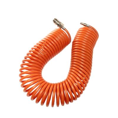 Polyamide NYLON PA6 calibrated spiral tubes without tangs with universal coupling with spring and Italian connector