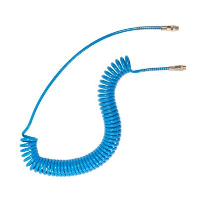 Polyurethane 98 ShA calibrated spiral tubes - with fittings - serie fast