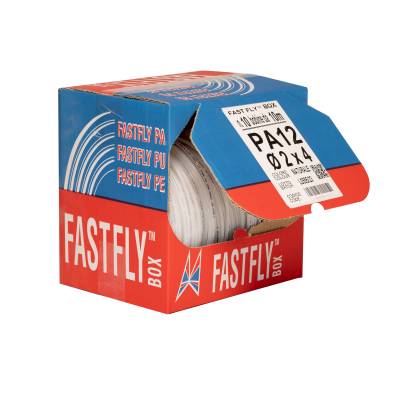 Calibrated tubes FAST FLY™ BOX Polyamide PA12 - boxes with 10 reels of 10m